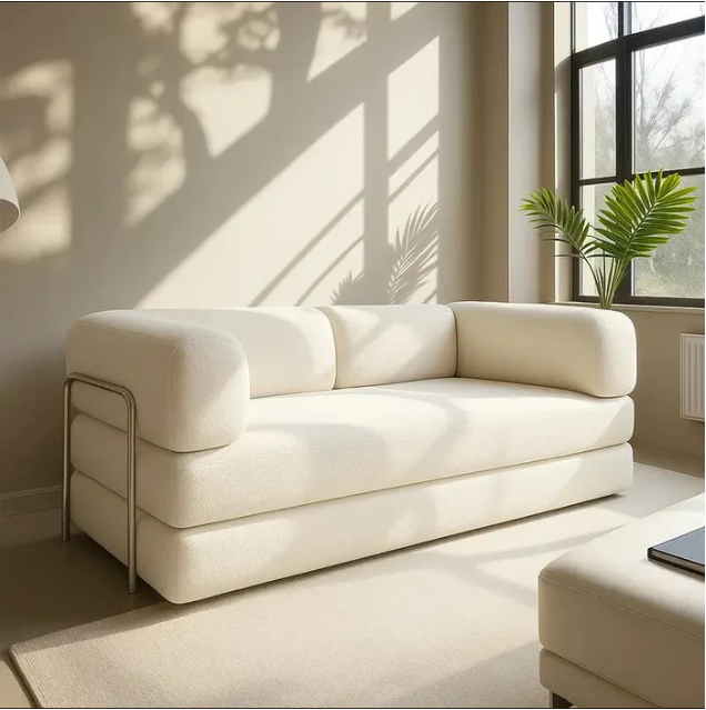 Sofá Cama Linho - Expansão Automática